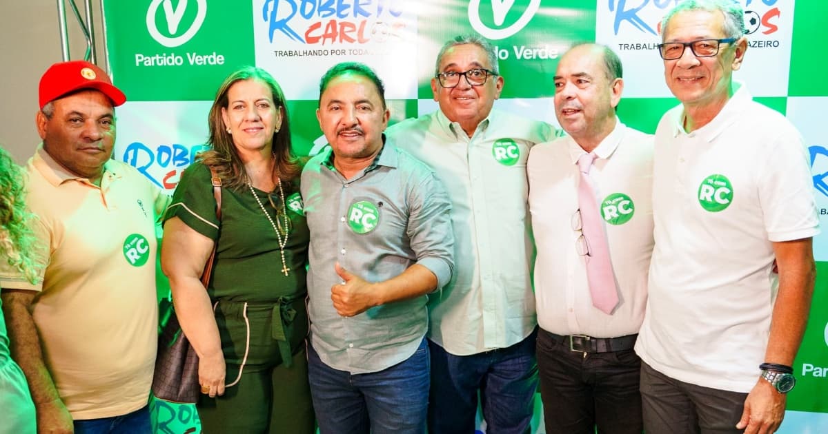 Partido Verde oficializa pré-candidatura de Roberto Carlos a prefeito de Juazeiro durante evento