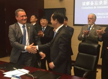 Na China, Rui assina segundo acordo para a construção da ponte Salvador-Itaparica