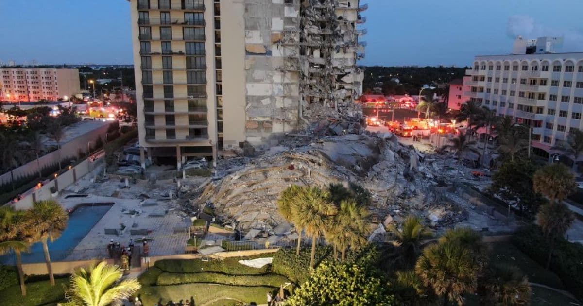 Mais um corpo é encontrado e chega a 5 o número de mortos após desabamento em Miami