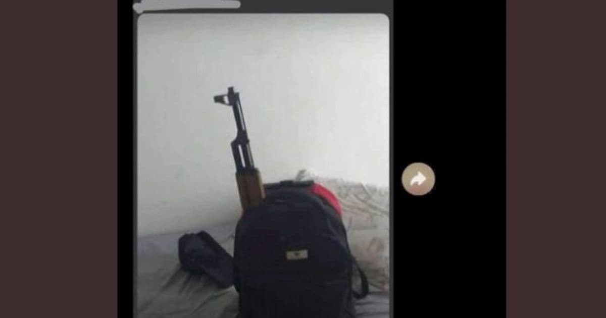Adolescente posta foto de fuzil em grupo e ameaça massacre em escola de Goiás 