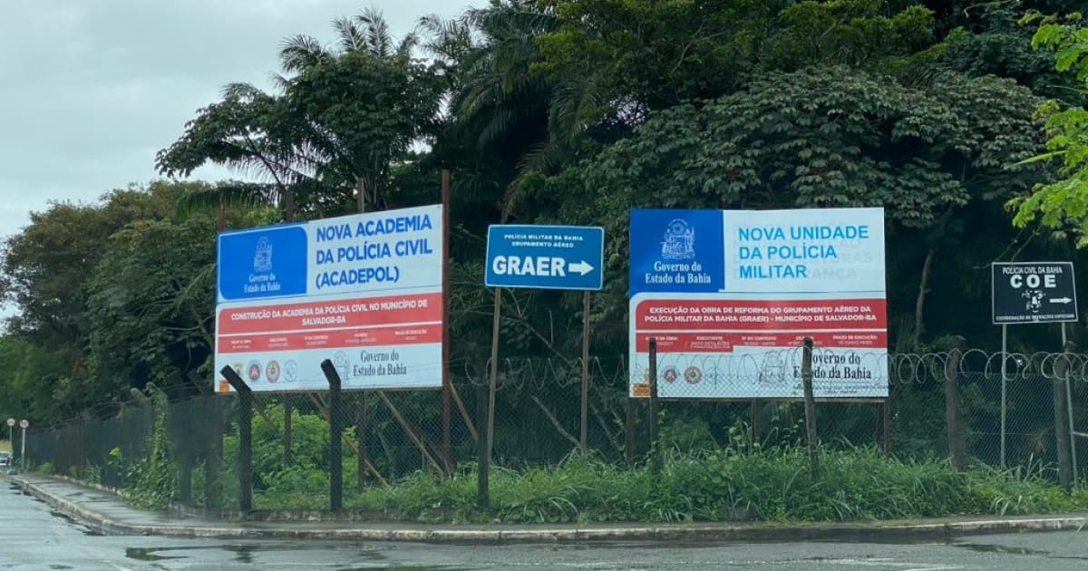 Obra para construção da nova Academia de Polícia em Salvador está paralisada; SSP vai reajustar cronograma de entrega