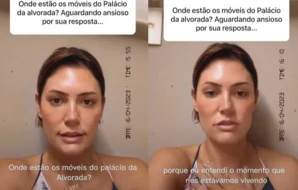 Michelle Bolsonaro diz que móveis retirados do Alvorada eram da sua casa e sugere CPI