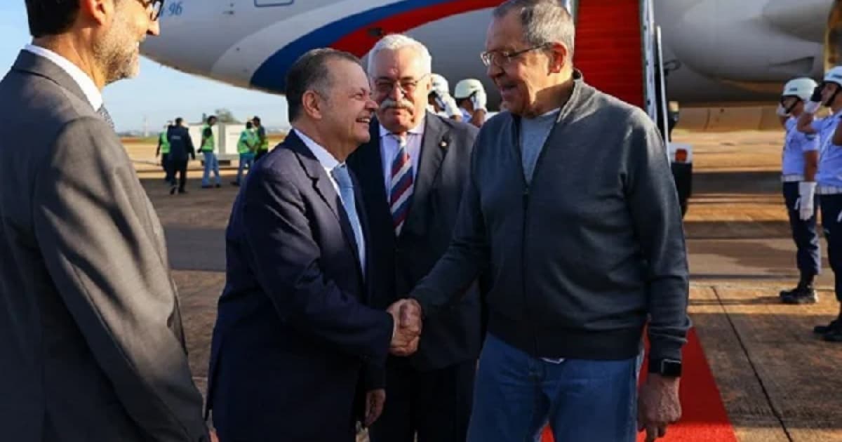 Chanceler da Rússia, Sergey Lavrov desembarca em Brasília