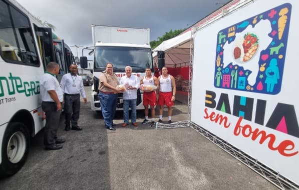 Programa Bahia Sem Fome recebe uma tonelada de alimentos da empresa Integra