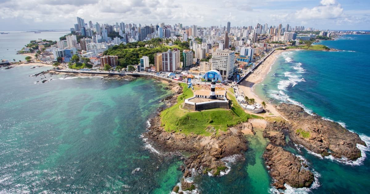 Foto aérea Farol da Barra