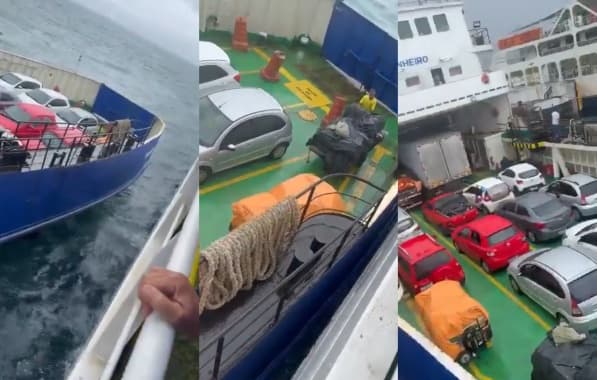 VÍDEO: Ferries batem durante manobra de atracação em Salvador