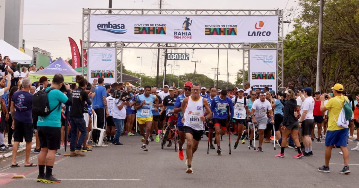 “Corrida Bahia Sem Fome” arrecada 26 toneladas de alimentos neste domingo