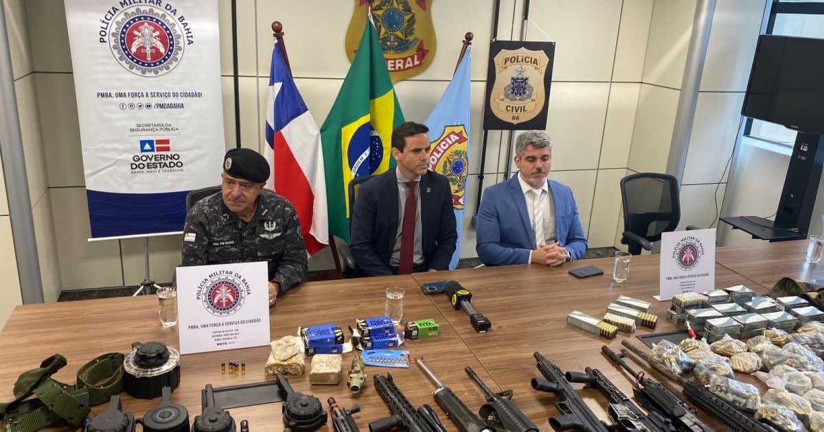 Apreensão de arsenal do Comando Vermelho só foi possível por atuação conjunta de forças, diz delegado da PF