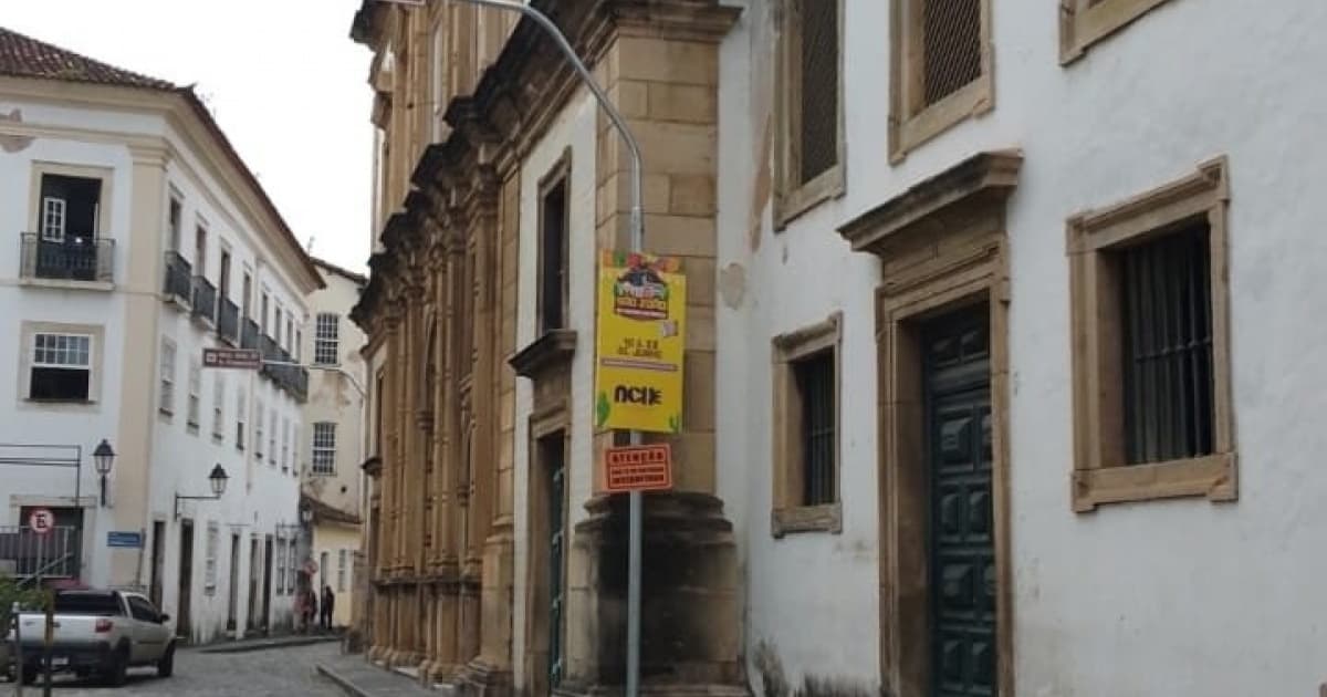 Rua no Pelourinho será interditada a pedido do Iphan por risco de desabamento de estrutura de igreja