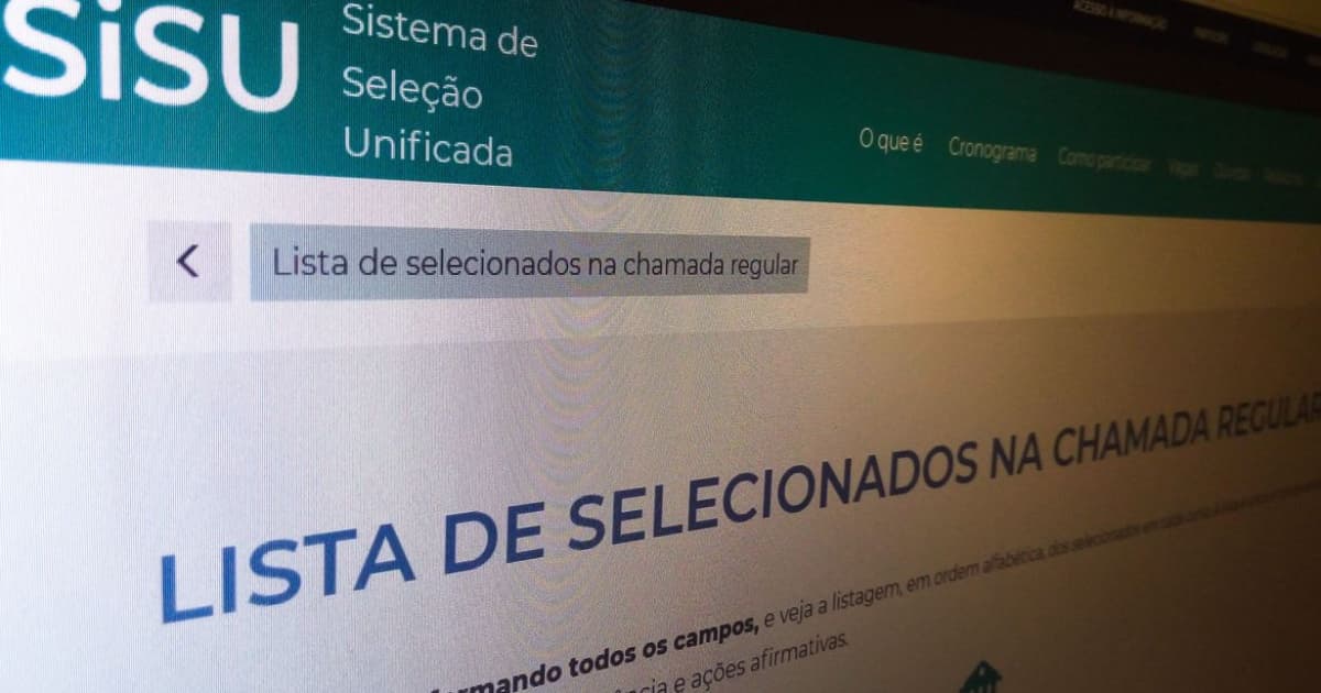 Sisu 2023 divulga lista de aprovados para o 2º semestre 