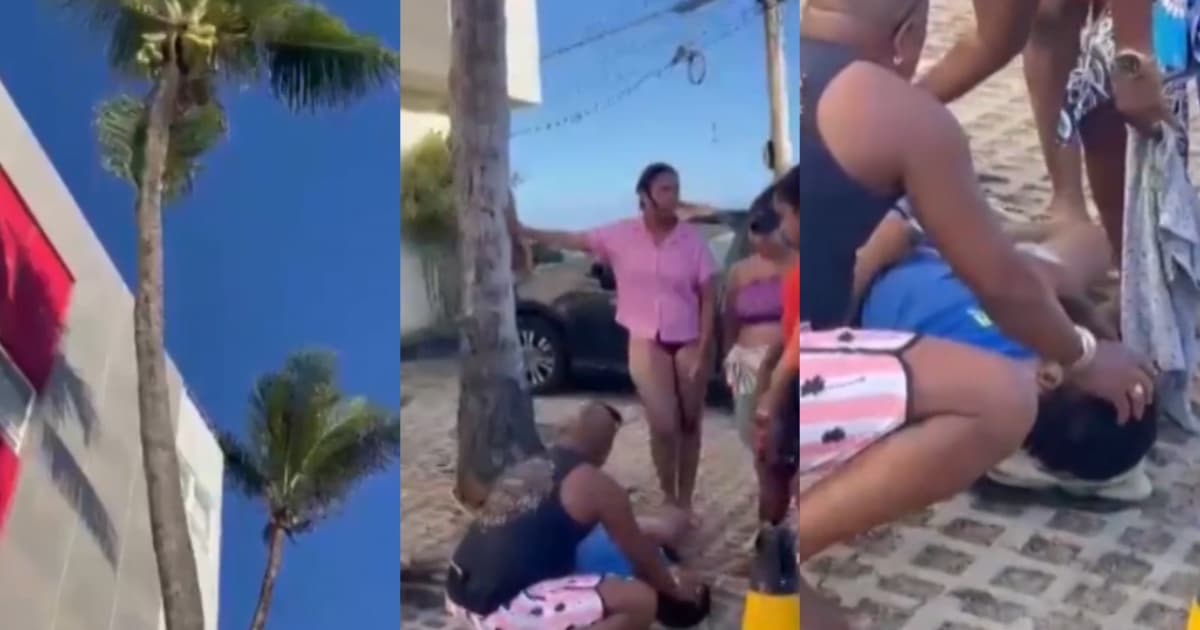 VÍDEO: Homem morre após cair de coqueiro na orla de Salvador