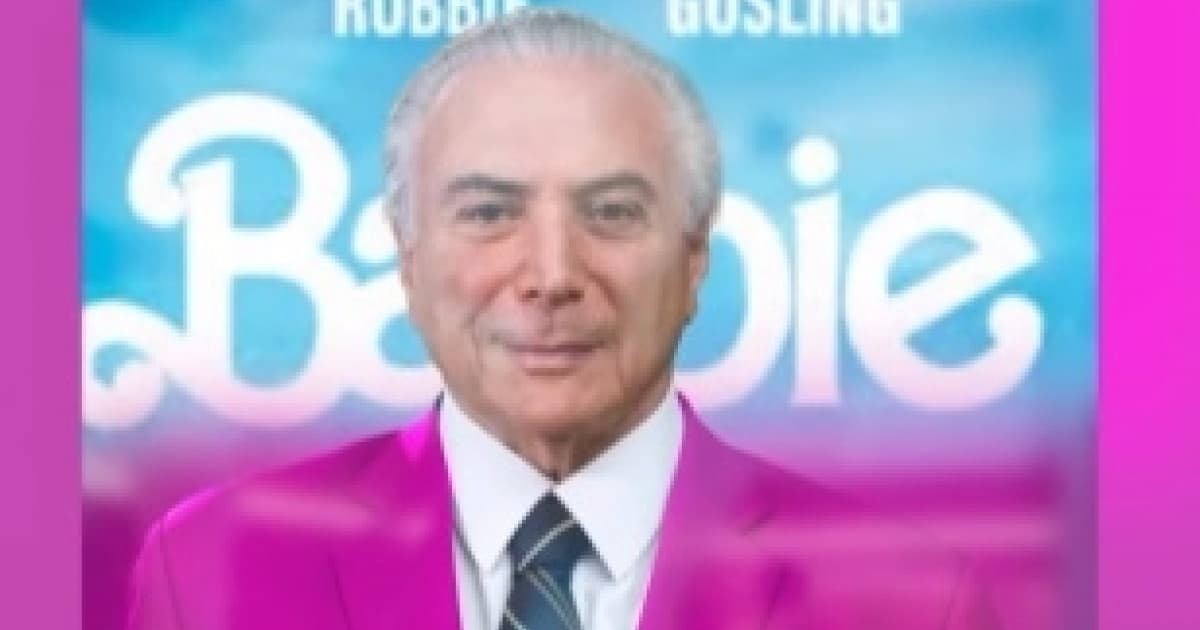 “Oi, Temer”: ex-presidente entra na onda da Barbie e aparece de ‘Ken’ nas redes sociais