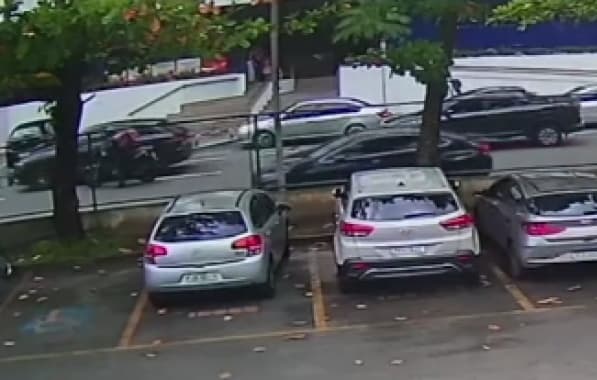 Vídeo de câmera de segurança mostra momento em que empresário é morto na Avenida Tancredo Neves 