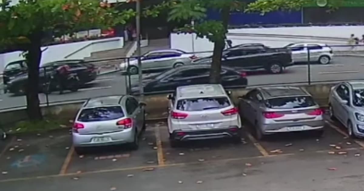 Vídeo de câmera de segurança mostra momento em que empresário é morto na Avenida Tancredo Neves 