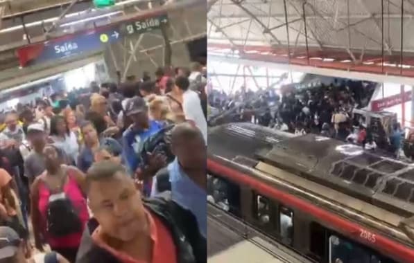 VÍDEO: Tumulto interrompe circulação de trens na Linha 1 do metrô de Salvador; relatos apontam para assalto