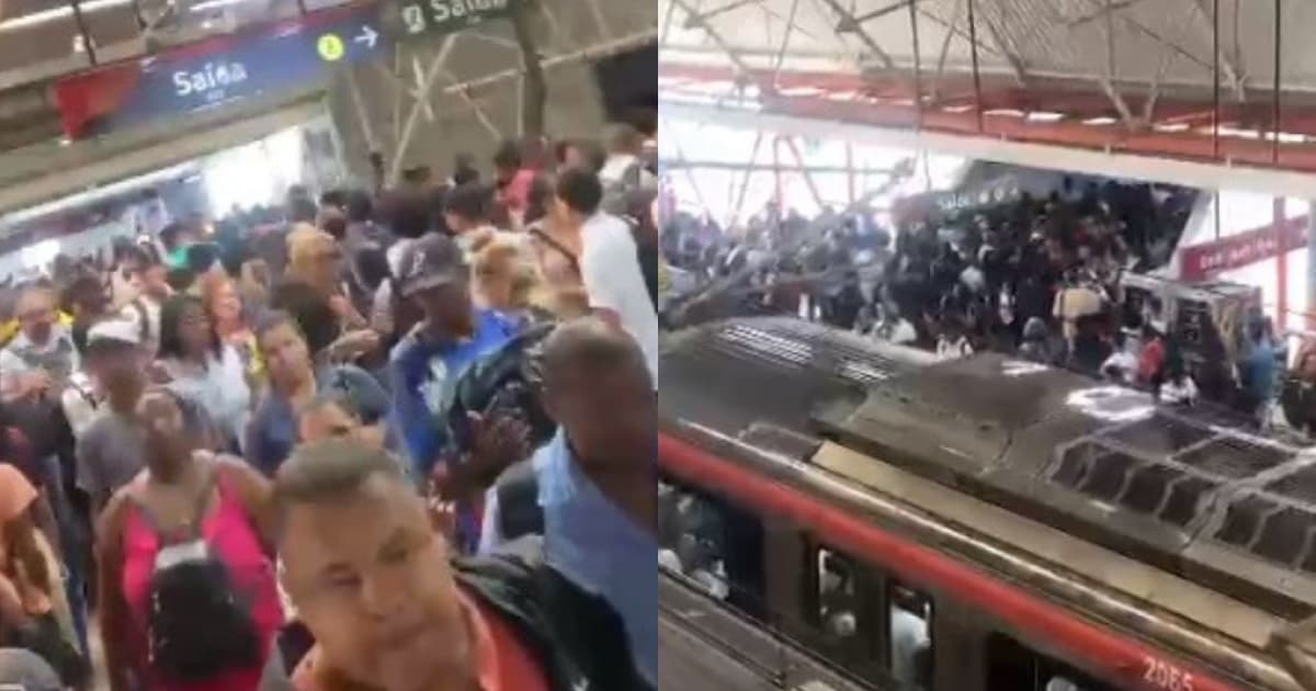 Tumulto no metrô de Salvador