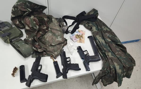 Dezessete armas de fogo são apreendidas pela PM no Alto das Pombas, Calabar e Federação; policiamento segue reforçado