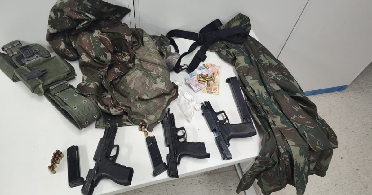 Dezessete armas de fogo são apreendidas pela PM no Alto das Pombas, Calabar e Federação; policiamento segue reforçado