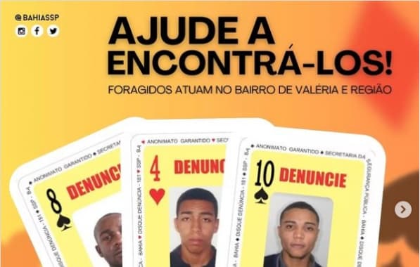SSP pede ajuda da população para localizar acusados de crimes no bairro de Valéria 