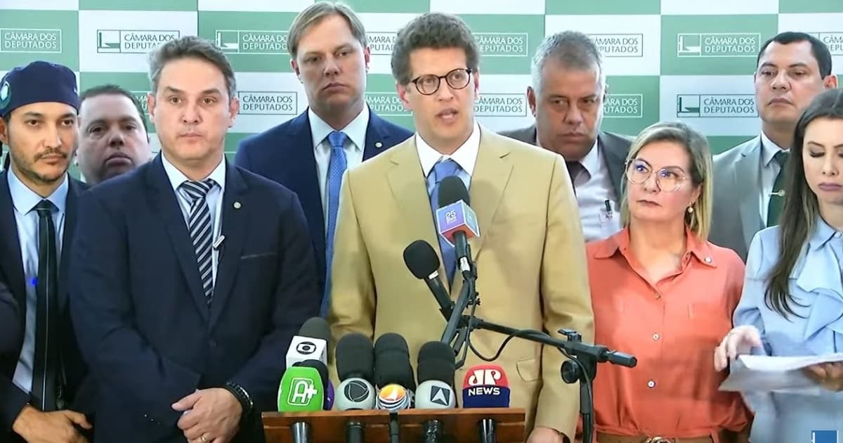 Membros da CPI do MST em entrevista coletiva