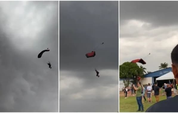 Queda de paraquedista deixa um morto e três feridos em evento de aviação em São Paulo
