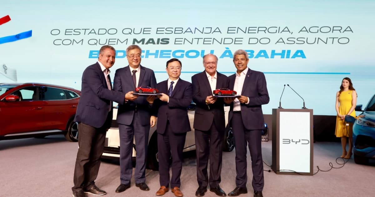 BYD lança pedra fundamental de fábricas na Bahia  