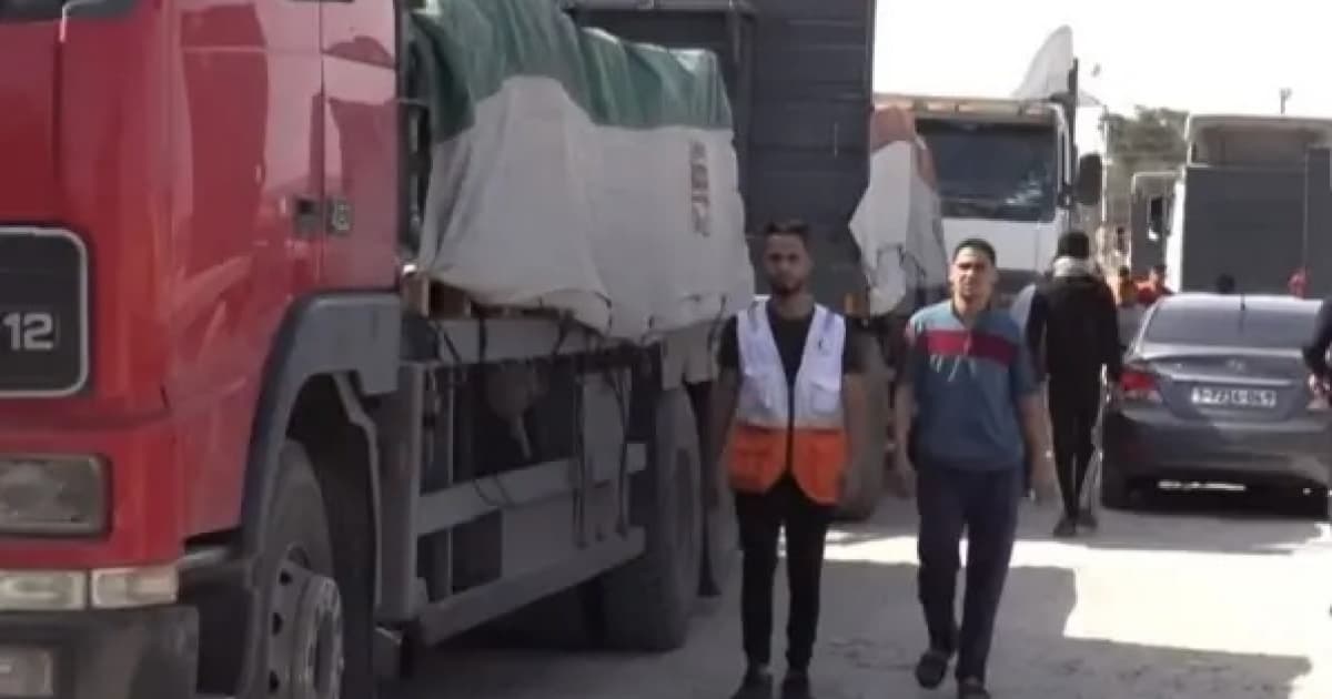 Ajuda humanitária chega em Gaza, mas não consegue levar combustível para geradores
