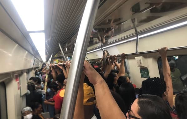 Linha 2 do metrô de Salvador continua a operar com problemas nesta quinta