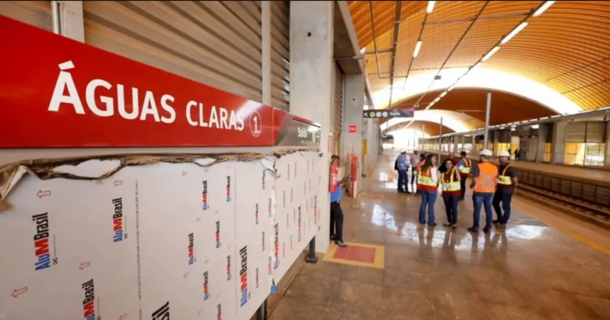 Com pendência resolvida, secretária diz que estação do metrô em Águas Claras deve ser entregue ainda em 2023