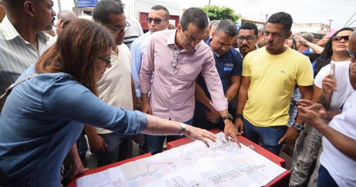 Prefeitura inicia obras de requalificação em principal rua do bairro de Paripe 