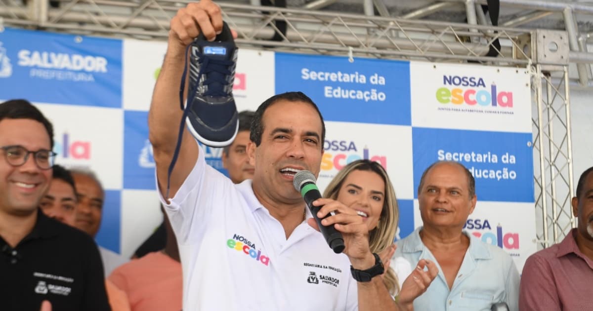 Prefeitura inicia reconstrução de escola no Pero Vaz e anuncia volta da distribuição de tênis para alunos