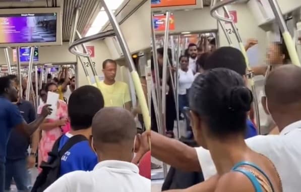 Vídeo: Mulher é vítima de intolerância religiosa no metrô de Salvador