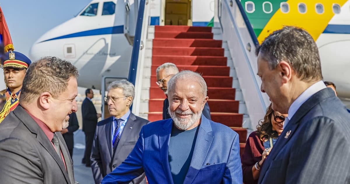 Presidente Lula chega ao Egito para visita oficial nesta quarta-feira 