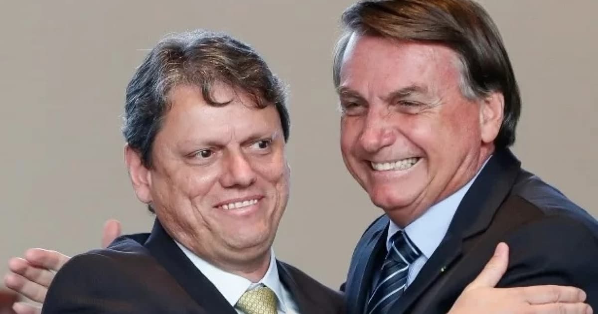 Tarcísio de Freitas e Jair Bolsonaro
