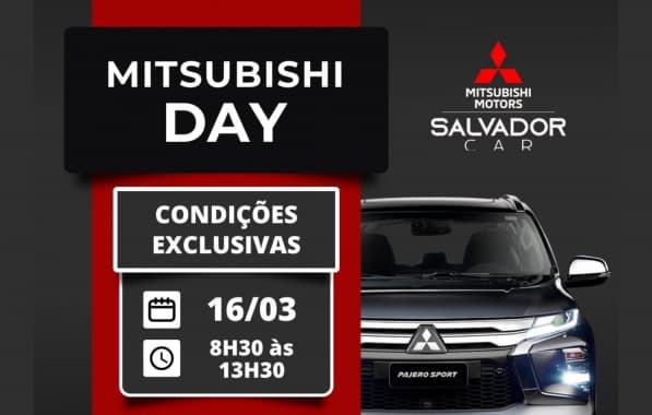Salvador Car realiza "Mitsubishi Day" neste sábado com ofertas exclusivas