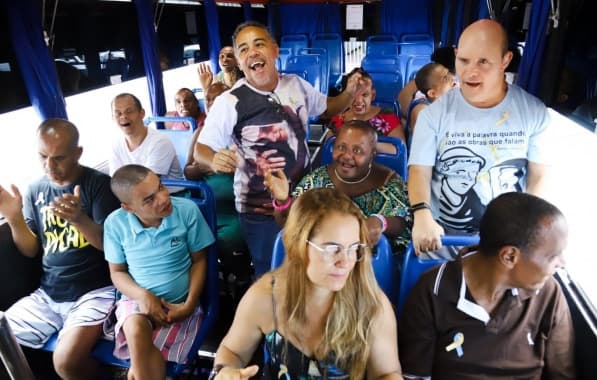 Bondinho Baiano fez ação especial para celebrar Dia Internacional da Síndrome de Down 