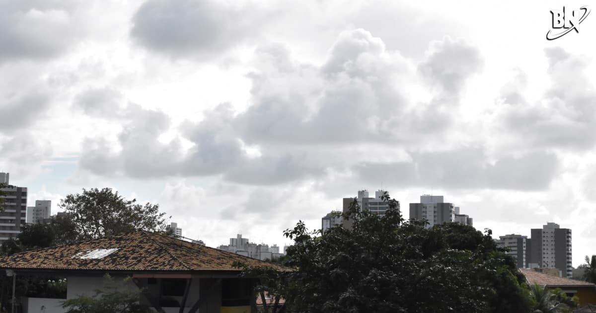 Céu nublado em Salvador