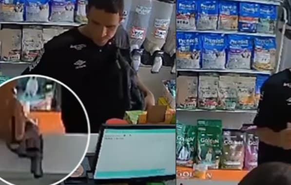 VÍDEO: Homem é flagrado roubando pet shop no bairro do IAPI, em Salvador 