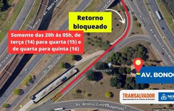 Atenção motoristas: Trecho da avenida Bonocô será interditado nesta quarta; confira alternativa