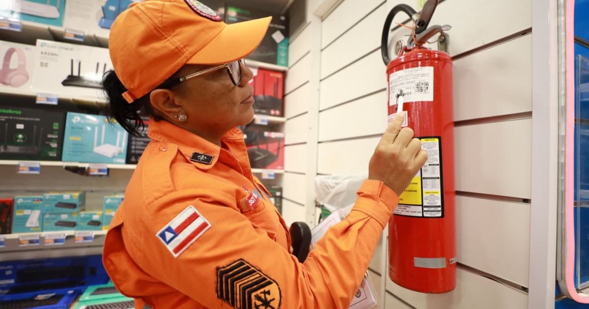 Cerca de 1.300 fiscalizações foram realizadas pelo Corpo de Bombeiros em comércios na Bahia neste ano