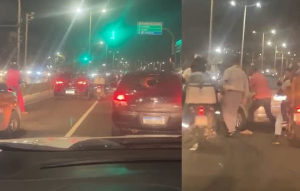 VÍDEO: Acidente entre carro e moto deixa trânsito lento na Orla de Salvador nesta sexta