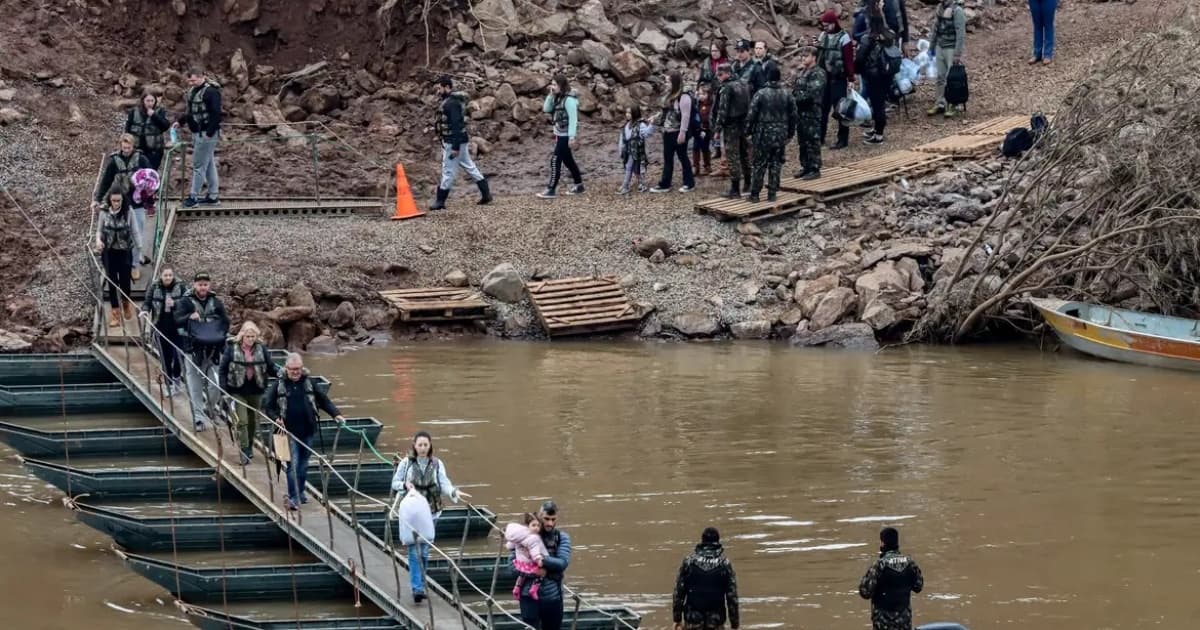 Exército vai refazer travessias levadas pelas cheias no Vale do Taquari 