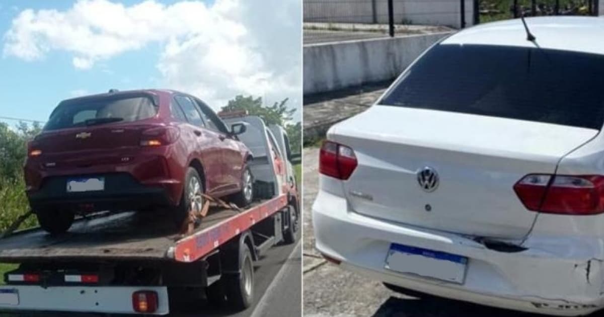 Arma de fogo e carros roubados são apreendidos pela PM na BR-324