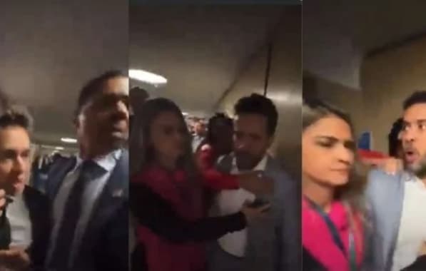 VÍDEO: Nikolas Ferreira e André Janones se xingam e quase trocam socos nos corredores da Câmara 