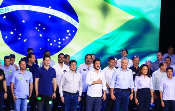 Em Encontro Nacional do União Brasil, ACM Neto enaltece Caiado como pré-candidato a presidente em 2026
