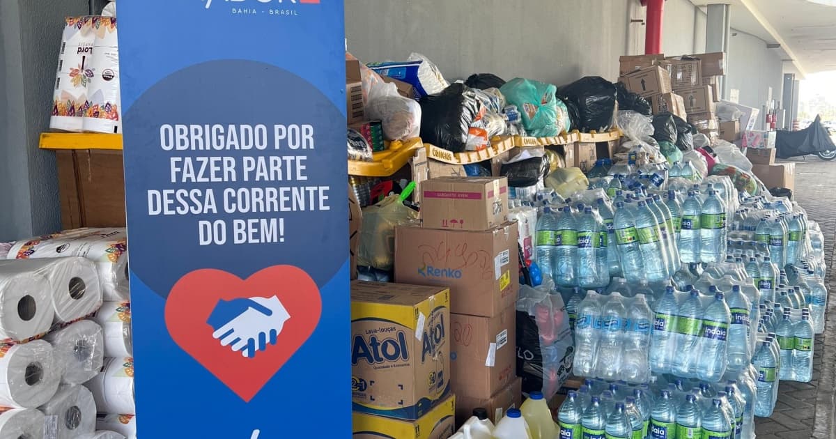 Centro de Convenções Salvador encerra campanha de doações ao RS; mais de seis toneladas de donativos foram arrecadados 