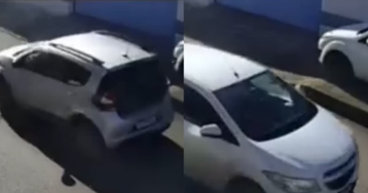 VÍDEO: Criminosos abordam motorista e roubam carro no bairro de Águas Claras, em Salvador