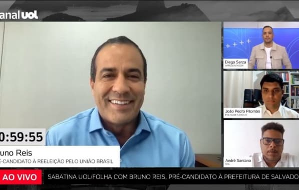 Em sabatina Uol/Folha, Bruno Reis aponta bons indicadores da gestão em Salvador