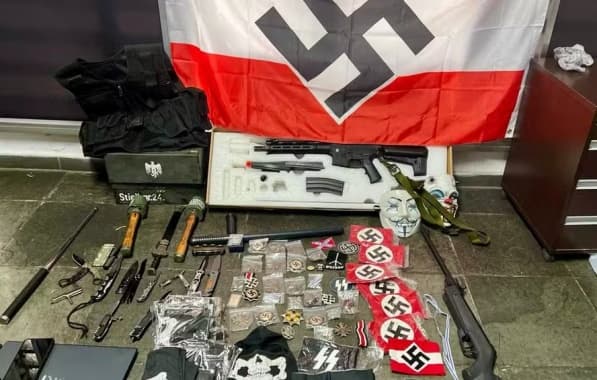 Jovem é preso com mais de 100 materiais com símbolos nazistas em São Paulo