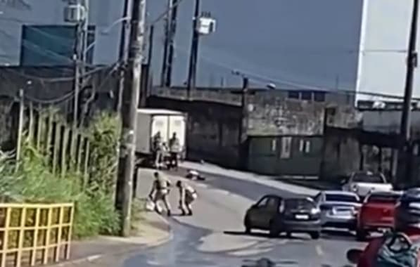 Dois homens são baleados durante tentativa de roubo a caminhão em Valéria